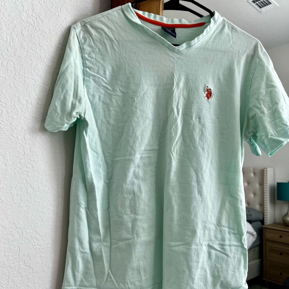 U.S. Polo Assn. Mint V-Neck Men's Tee